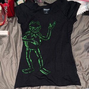 The Muppets Kermit the Frog Neon Green Shirt!!!